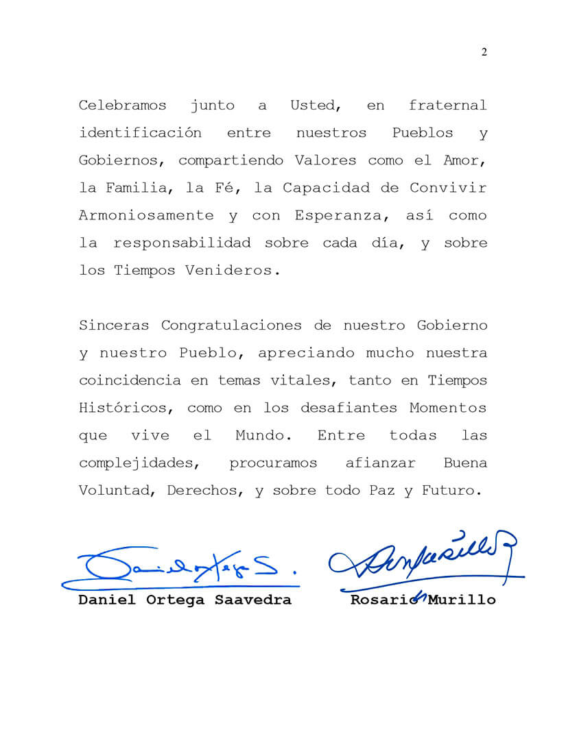 mensaje-nicaragua-rusia-dia-nacional-federacino-rusia